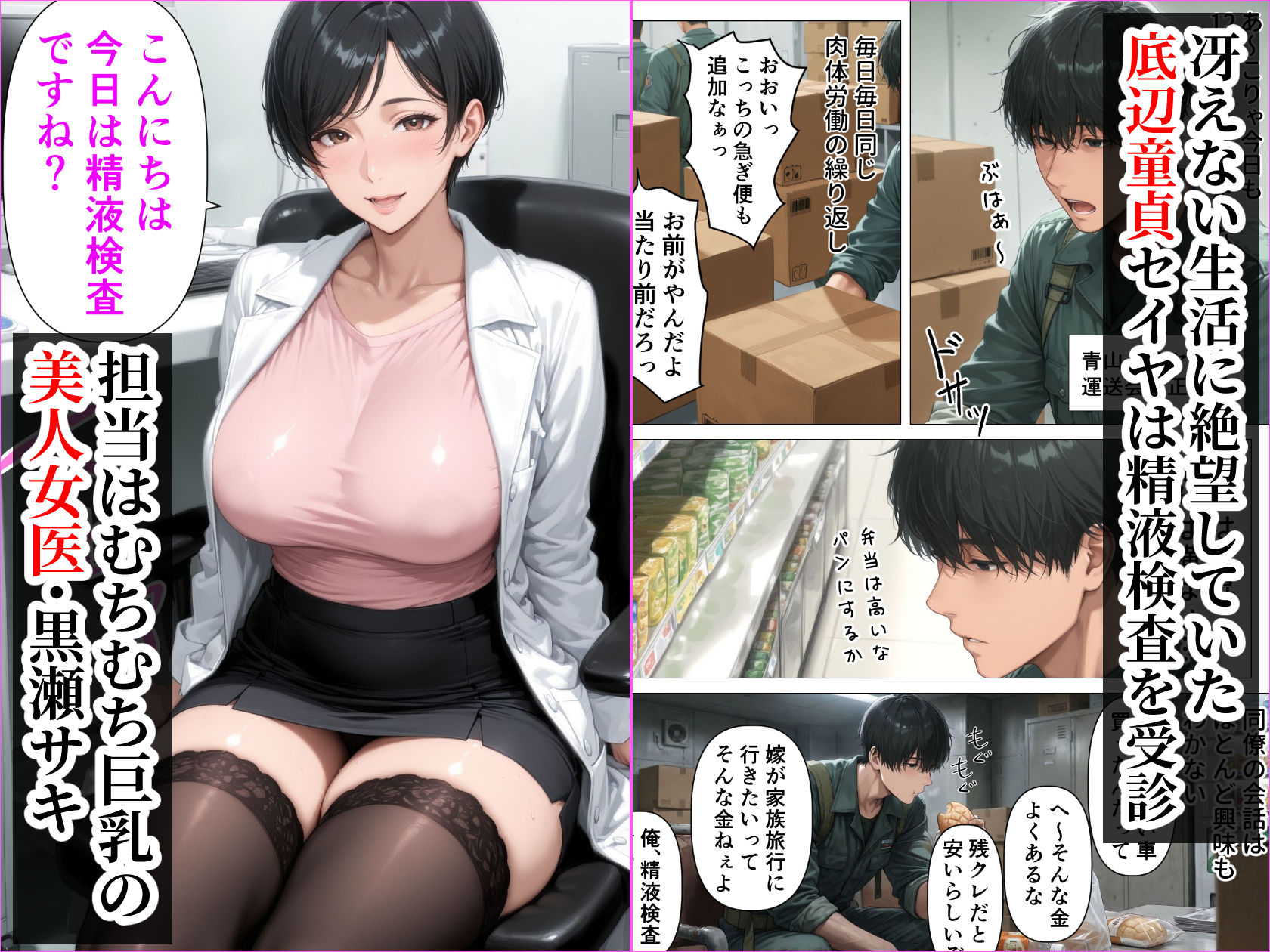 【精液が最強の美容薬の世界】 SSSレア精液で人生逆転！むちむち人妻女医の特別検診 無料サンプル画像3