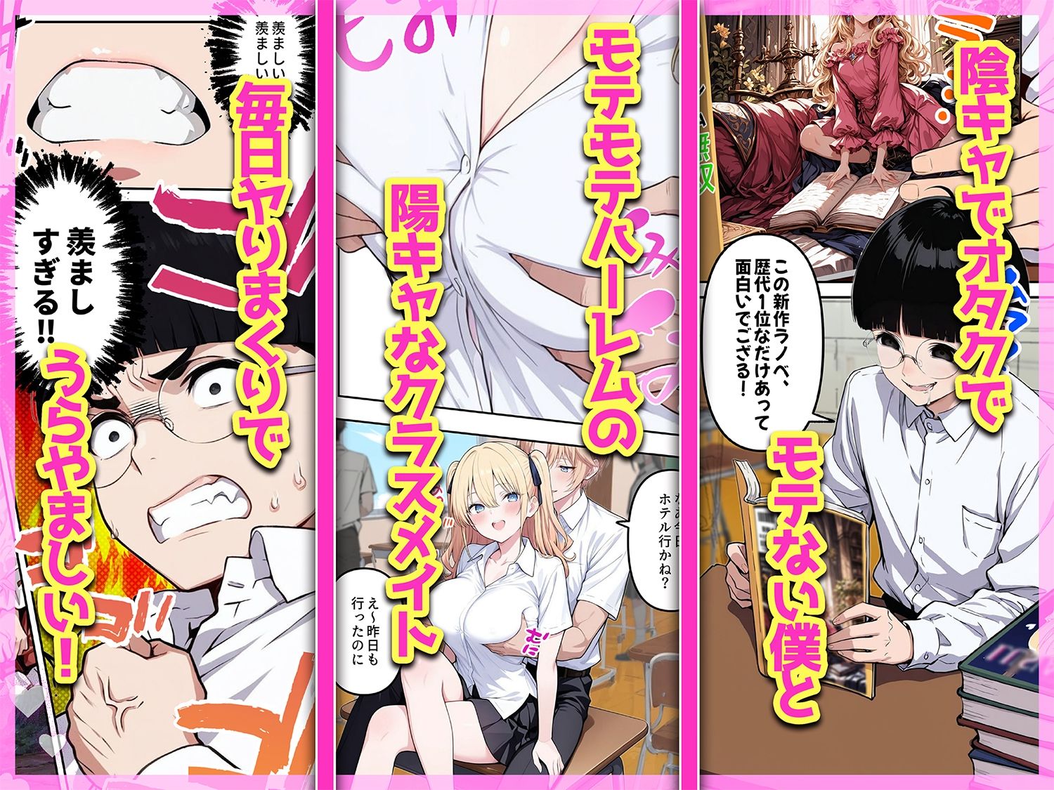 陰キャヲタクであればあるほど！モテる世界で僕はヤリチンになりました 無料サンプル画像1