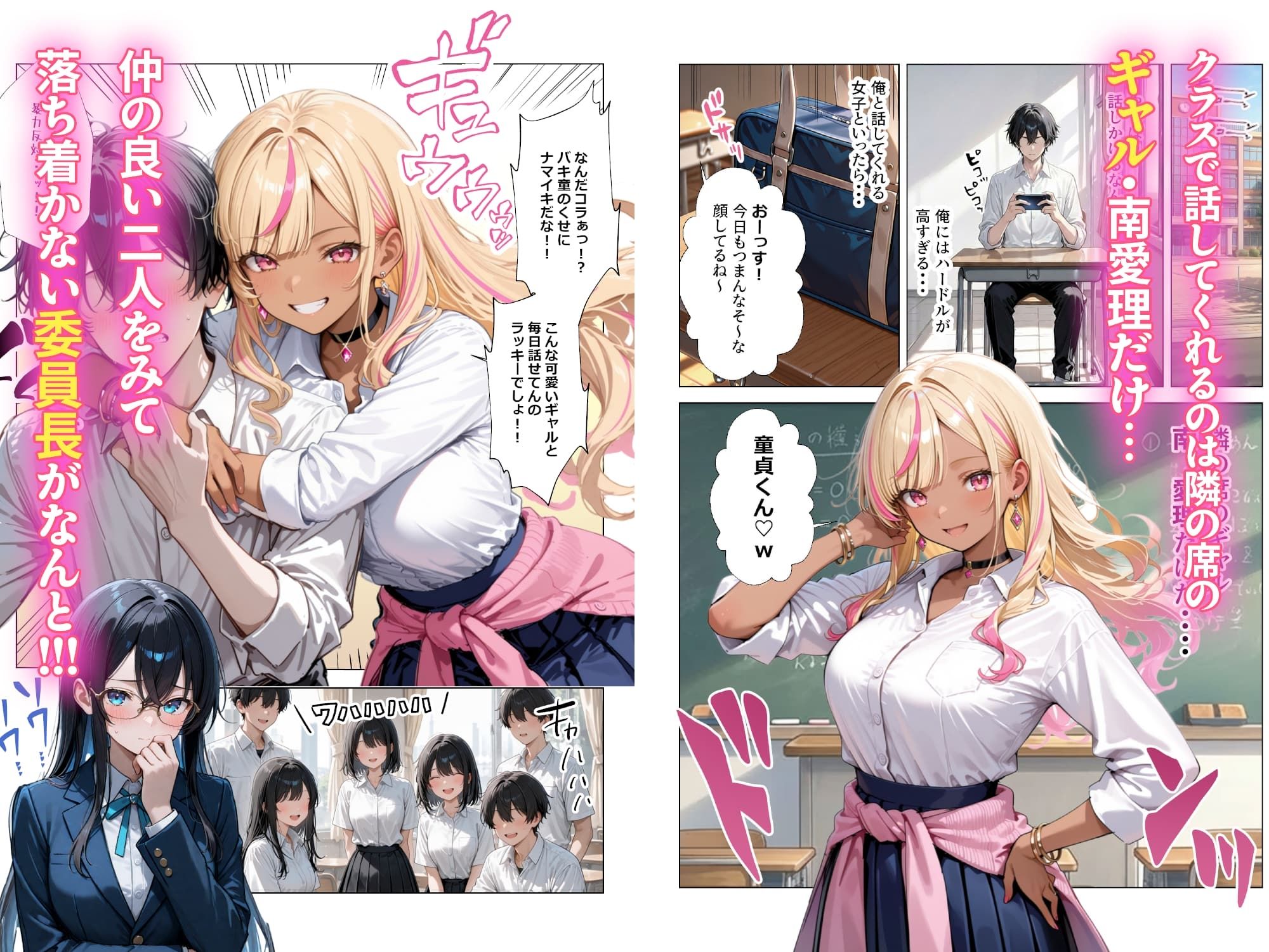 清楚彼女がいるのにギャルとの予行練習（生本番）がやめられない話 無料サンプル画像2