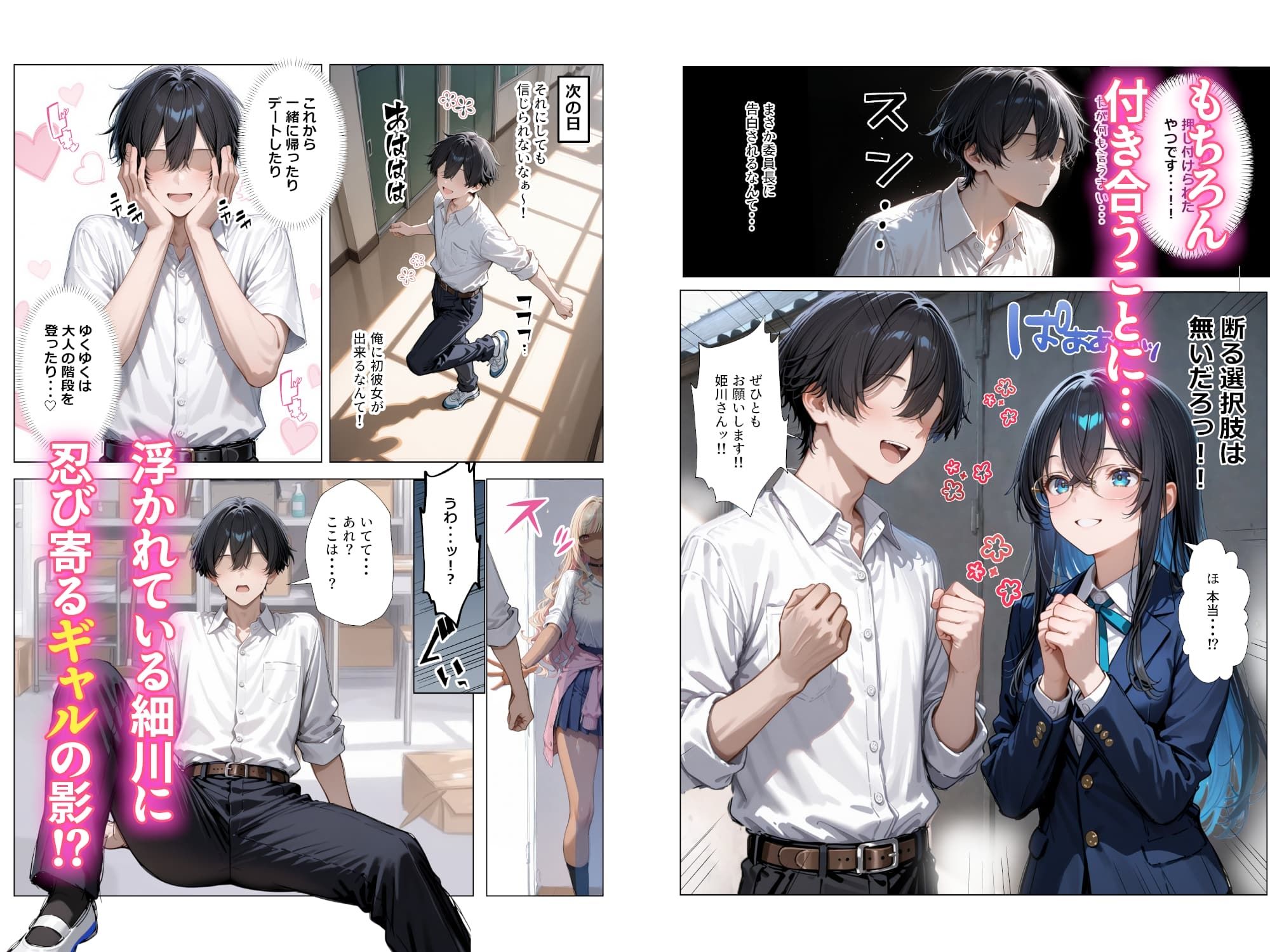 清楚彼女がいるのにギャルとの予行練習（生本番）がやめられない話 無料サンプル画像4